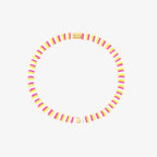 Raspberry Alphabet Stretch Bracelet