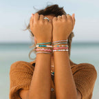 Undertow Enamel Bead Charm Bracelet