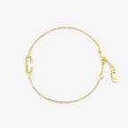 Pavé Initial Chain Bracelet