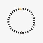 Black and White Alphabet Stretch Bracelet
