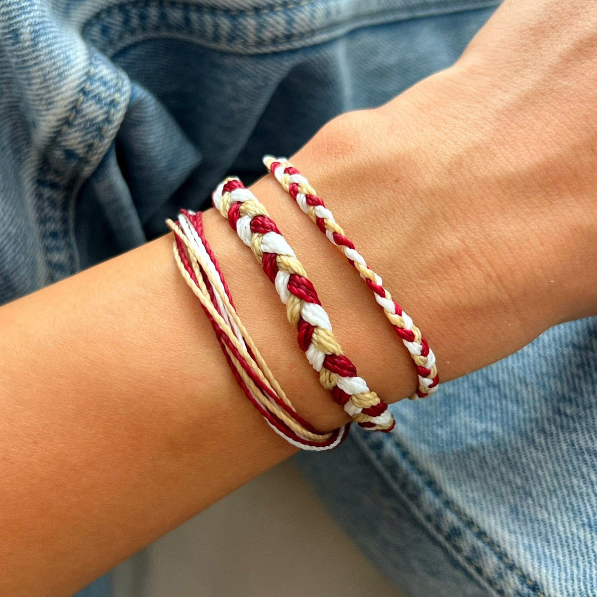 Maroon. Tan & White Collection