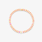 Raspberry Alphabet Stretch Bracelet
