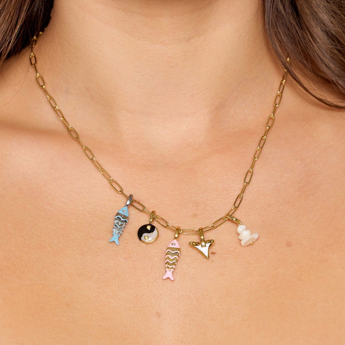 Harper Gemstone Chip Charm