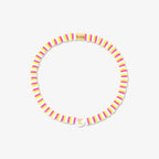Raspberry Alphabet Stretch Bracelet