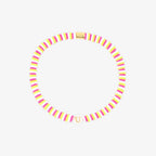 Raspberry Alphabet Stretch Bracelet
