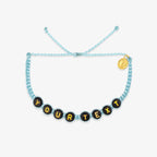 Black Alphabet Bead Bracelet