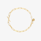 Initial Paperclip Chain Bracelet