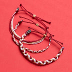 Maroon. Tan & White Collection