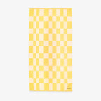Yellow & White Checkerboard Towel