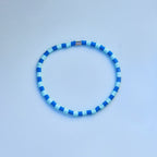 Blue Wave Seascape Stretch Anklet