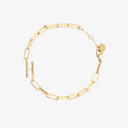 Initial Paperclip Chain Bracelet