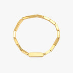Engravable Rectangle Bead Stretch Bracelet