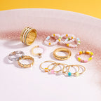 Pippa Pearl Stretch Ring 3 Pack