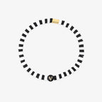 Black and White Alphabet Stretch Bracelet