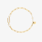 Initial Paperclip Chain Bracelet