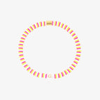 Raspberry Alphabet Stretch Bracelet