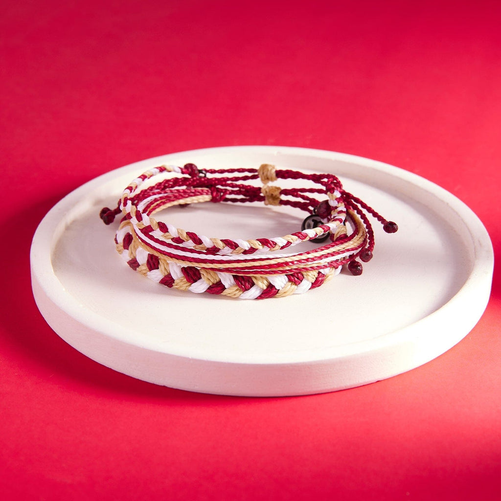 Maroon. Tan & White Collection
