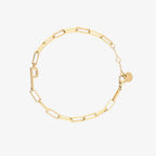 Initial Paperclip Chain Bracelet