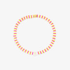 Raspberry Alphabet Stretch Bracelet