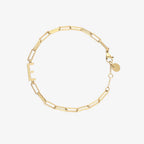 Initial Paperclip Chain Bracelet