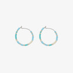 Playa Seed Bead Hoop Earrings