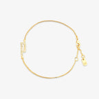 Pavé Initial Chain Bracelet