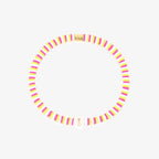 Raspberry Alphabet Stretch Bracelet