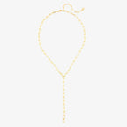 Paperclip Chain Lariat Necklace