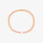Raspberry Alphabet Stretch Bracelet