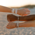 Obsidian Seascape Stretch Bracelet