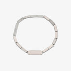 Engravable Rectangle Bead Stretch Bracelet