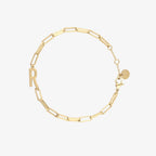 Initial Paperclip Chain Bracelet