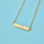 Engravable Bar Necklace