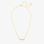 Engravable Paperclip Chain Bar Necklace