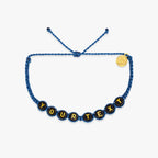 Black Alphabet Bead Bracelet