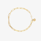 Initial Paperclip Chain Bracelet