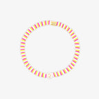 Raspberry Alphabet Stretch Bracelet