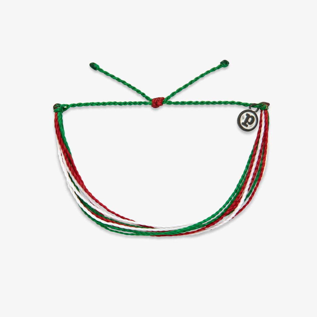 Red. Green & White Bracelet