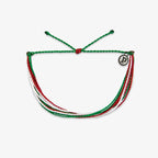 Red. Green & White Bracelet