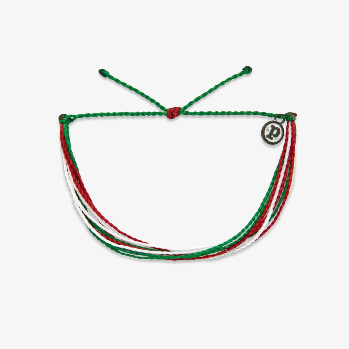 Red. Green & White Bracelet