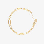 Initial Paperclip Chain Bracelet