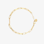 Initial Paperclip Chain Bracelet