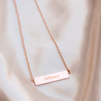 Engravable Bar Necklace