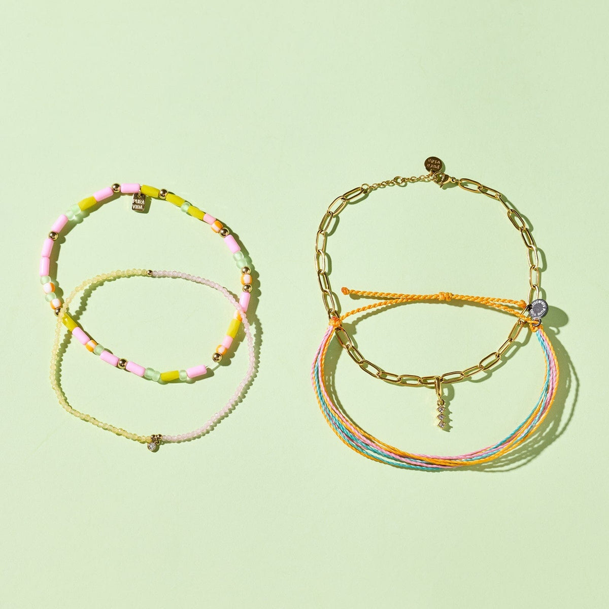 Canary String Anklet